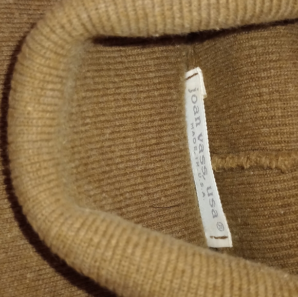 Joan Vass (2) Turtleneck Maxi Dress/100% Cotton Chocolate Brown Dress - Picture 4 of 7